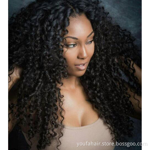 Grade 10A Cuticle Aligned Remy Human Hair Extensions Unprocessed Afro Kinky Curly Wave Brazilian Virgin Hair Weaving Bundles